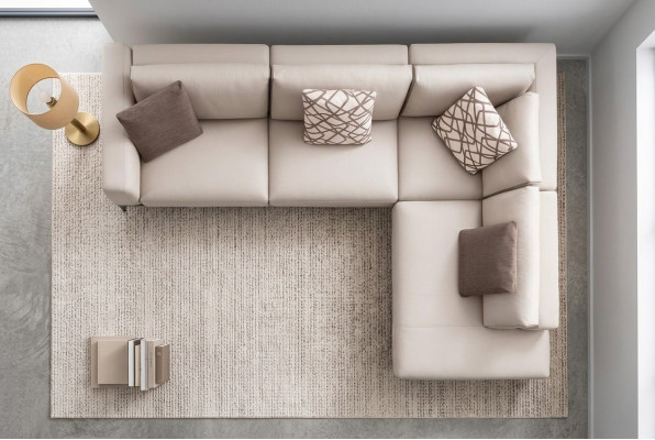 Sofa corner sofa fabric sofa L-shape fabric sofas gray modern table living room