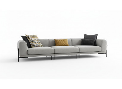 Three-seater sofa 3 seater fabric sofa modern gray fabric couch new