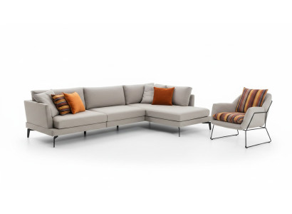 Sofa set L-shape couch armchair gray sofa modern furniture corner sofa set new