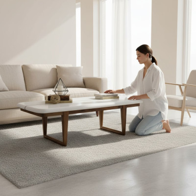 Coffee table wooden table side table wood white living room furniture new