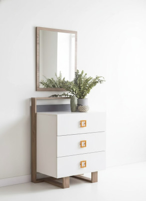 Group dresser with mirror dressers wood white children's room wardrobe set