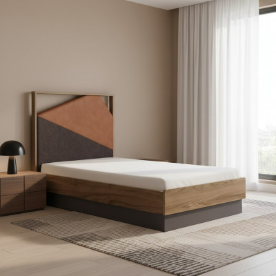 Children's bed frame 100 cm bed frames children's room wooden bed frame gray
