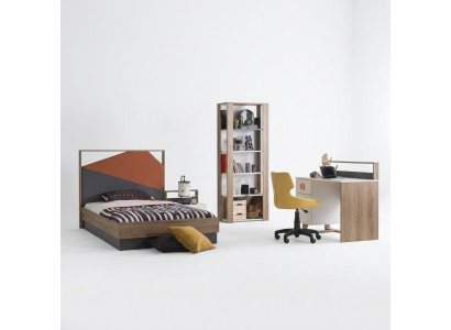 Children's furniture set children's bed children's room bed wood grey set of 4 pieces