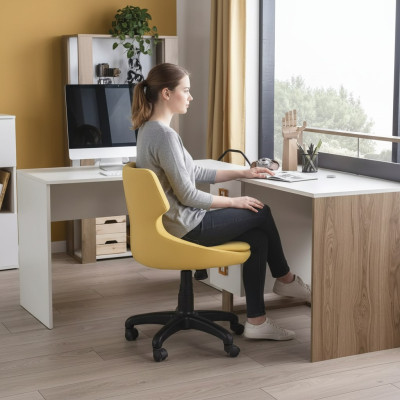 Desk children's desk computer office table wood brown table