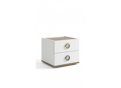 Nightstand, night console, children's nightstand, children's room, wood, white, modern