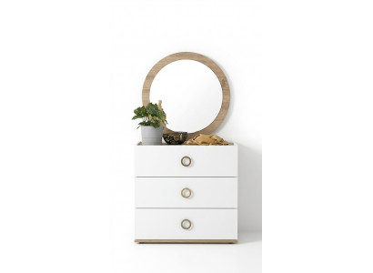 Dresser group with mirror dressers wood white bedroom wardrobe set