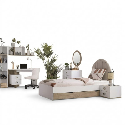 Bed frame children's bed children's furniture children's room bed wood white modern