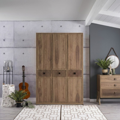 Wardrobe Cabinet Wooden Cabinet Bedroom Furniture Wood Brown New