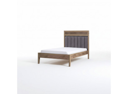 Bed frame children's furniture bed wood brown youth bed 100 cm classic