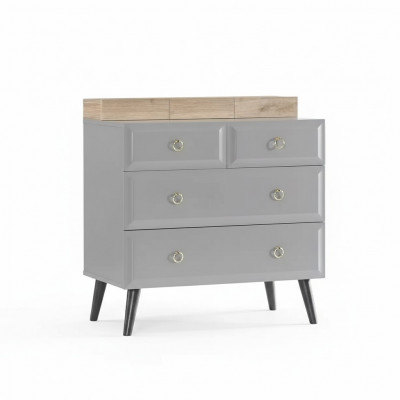 Dresser Cabinet Children's Room Dressers Wood Grey Modern Youth Room
