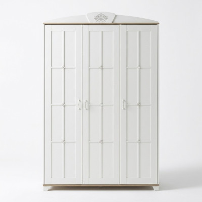 Design wardrobe closet wooden cabinet furniture wood luxury white 3 door