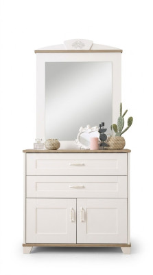 Dresser set with mirror wardrobe wood white dresser design