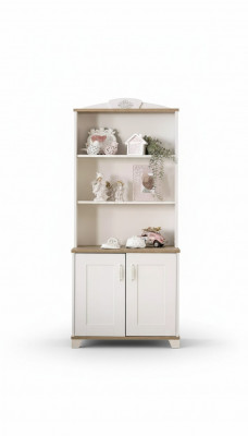 Bookshelf, bookcase, floor standing shelf, children's shelf, wood shelf, white, new