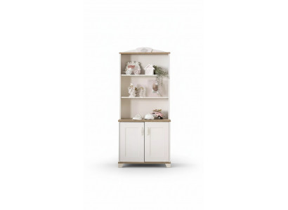 Bookshelf, bookcase, floor standing shelf, children's shelf, wood shelf, white, new