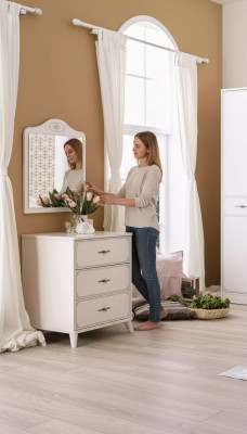 Group dresser with mirror cabinet wood dressers sideboard white luxury