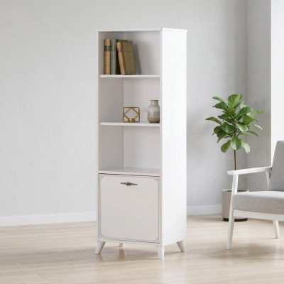 Bookshelf, Book Cabinet, Standing Shelf, Children's Shelf, Shelf Wood White Shelves