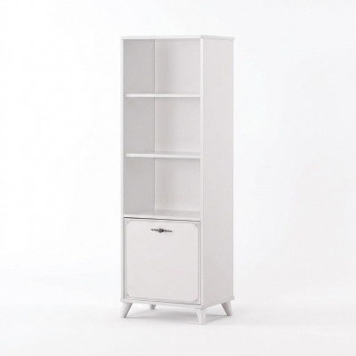 Bookshelf, Book Cabinet, Standing Shelf, Children's Shelf, Shelf Wood White Shelves