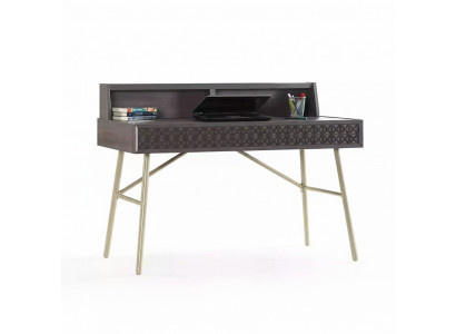 Computer desk, writing desk, wooden table, office table, gray children's table, luxury.