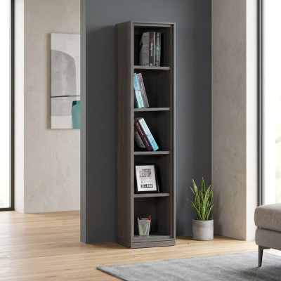 Bookshelf, bookcase, freestanding shelf, children's shelf, wooden shelf, gray shelves