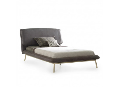 Upholstered bed bed frame bed bedstead fabric gray youth bed bedsteads