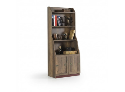 Children's shelf bookshelf bookcase standing shelf wooden shelf brown cabinet