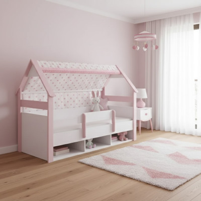Children's bed bed bed frame children's room wood white beds children's furniture
