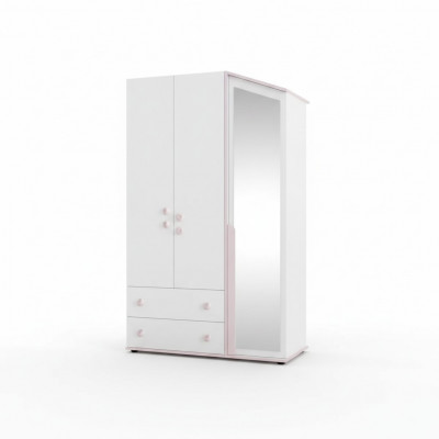 Design wardrobe wooden cabinet cabinet furniture wood mirror white new