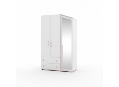 Design wardrobe wooden cabinet cabinet furniture wood mirror white new