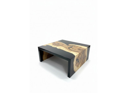 Coffee table epoxy resin solid wood side table epoxy table