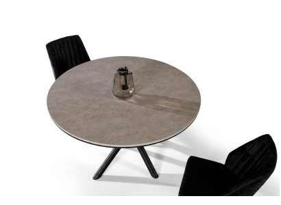 Dining room table round extendable dining table kitchen table wood gray tables