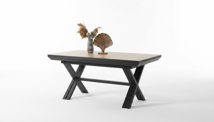 Large Table Conference Tables Dining Table Extendable Wood Brown XXL