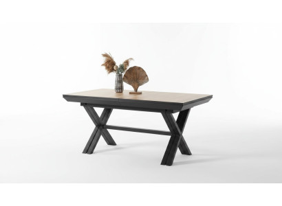 Large Table Conference Tables Dining Table Extendable Wood Brown XXL