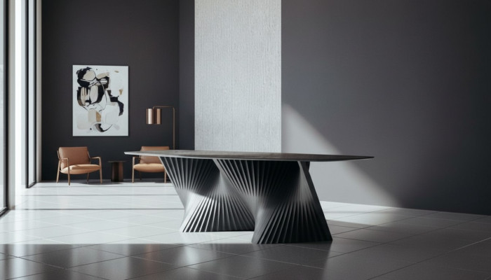 Luxury dining table dining table kitchen table dining room wood black table