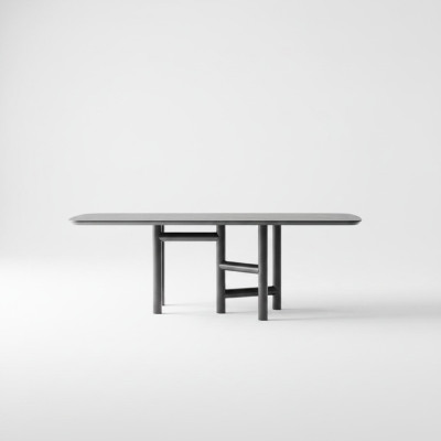 Kitchen Table Dining Table Extendable Design Luxury Wood Gray Table