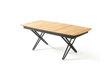 Design kitchen table dining room table extendable wood brown table furniture