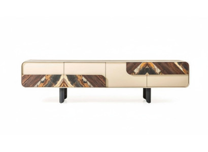 TV stand RTV lowboard sideboard wood beige living room wall furniture