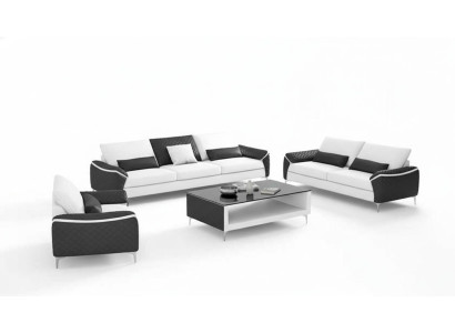White sofa set couch set leather sofa complete living room