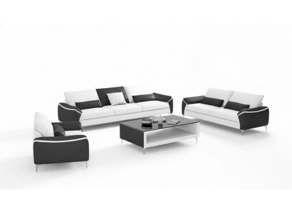 White sofa set couch set leather sofa complete living room