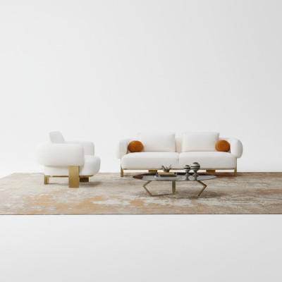 Sofa Set Complete Couch Suite White Seat Upholstered Sofa Fabric Sofa