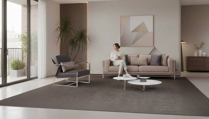 Sofa set Complete couch set Beige upholstered sofa Fabric sofa 2-piece sofa