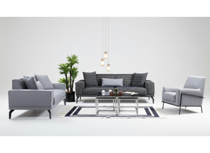 Gray sofa set complete couch set upholstered sofa fabric sofa sofa