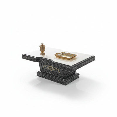 Coffee table living room table side table console gray wood table