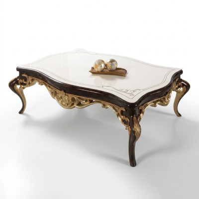 Living room table, coffee table, side table, console, beige wood table