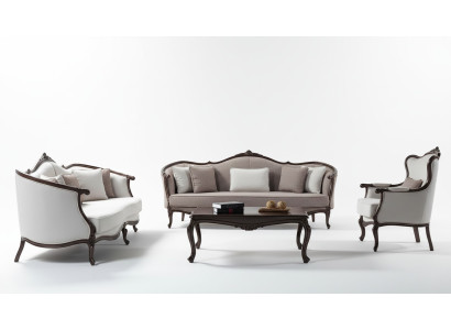 Three-seat sofa set armchair fabric sofa suite gray upholstered sofa couch
