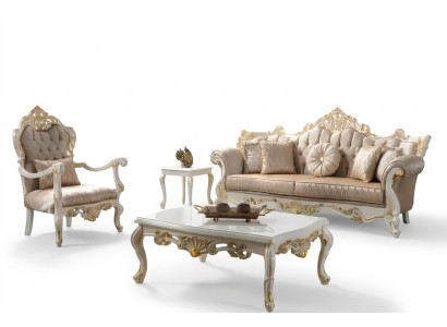 Couch Sofa Set Three-Seater Armchair Sofa Set Gray Upholstered Sofa