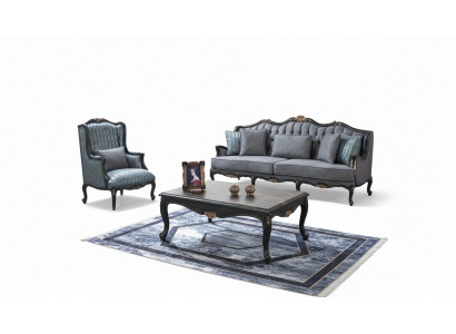 Sofa set couch fabric sofa upholstered sofa grey Chesterfield set