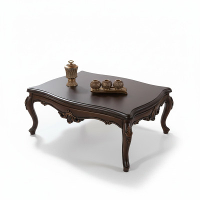 Coffee table living room table side table console brown wood table