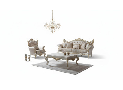 Upholstered Sofa Complete Couch Set Sofa Suite Beige Sofa Fabric Sofa
