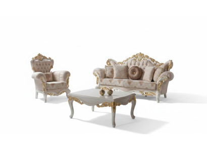 Upholstered Sofa Complete Sofa Suite Sofa Set Beige Sofa Fabric Sofa