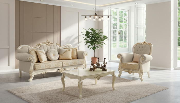 Couch Upholstered Sofa Sofa Sofa Set Fabric Sofa Beige Chesterfield Sofa Set Sofas